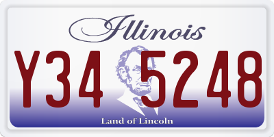 IL license plate Y345248