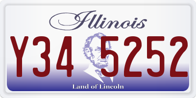 IL license plate Y345252