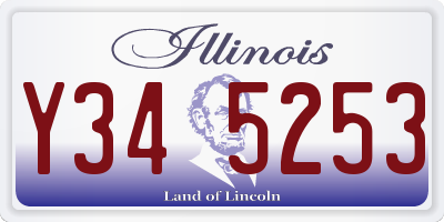 IL license plate Y345253
