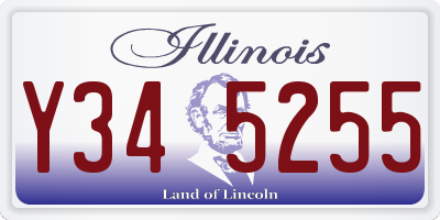 IL license plate Y345255
