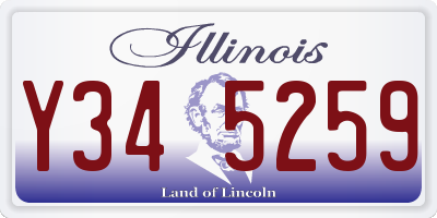 IL license plate Y345259