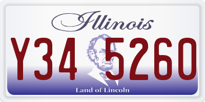 IL license plate Y345260