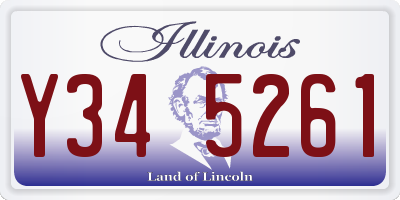 IL license plate Y345261