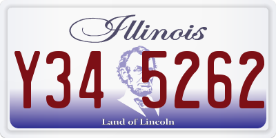 IL license plate Y345262