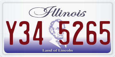 IL license plate Y345265