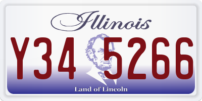 IL license plate Y345266