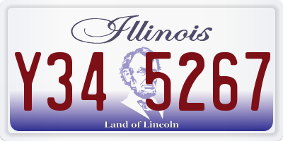 IL license plate Y345267