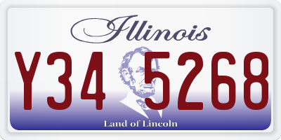 IL license plate Y345268