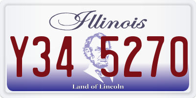 IL license plate Y345270