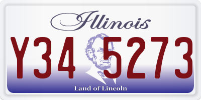 IL license plate Y345273