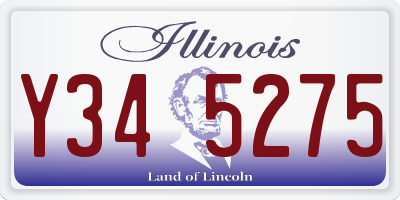 IL license plate Y345275