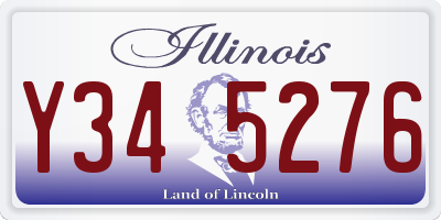 IL license plate Y345276