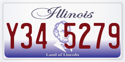 IL license plate Y345279