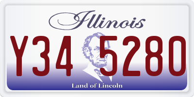 IL license plate Y345280