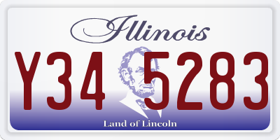 IL license plate Y345283