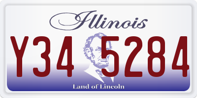 IL license plate Y345284