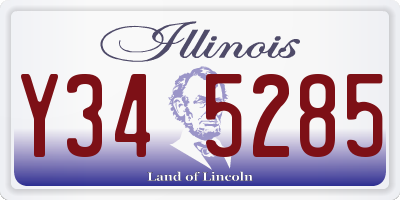 IL license plate Y345285