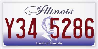 IL license plate Y345286