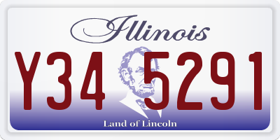 IL license plate Y345291