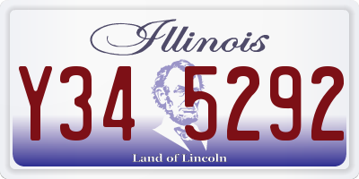 IL license plate Y345292