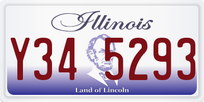 IL license plate Y345293