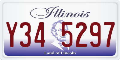 IL license plate Y345297