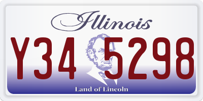 IL license plate Y345298
