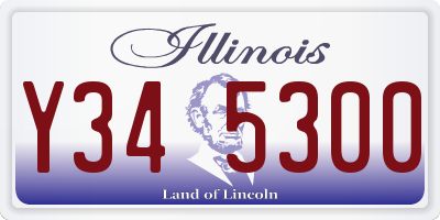 IL license plate Y345300
