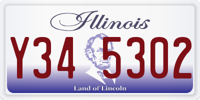 IL license plate Y345302