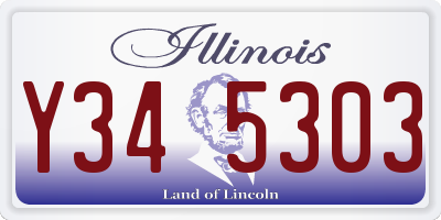 IL license plate Y345303