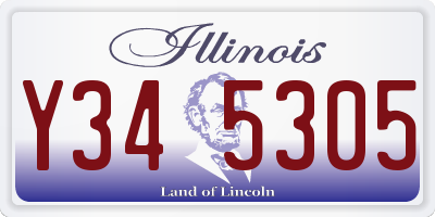 IL license plate Y345305