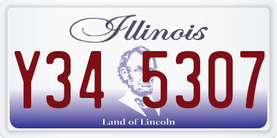 IL license plate Y345307