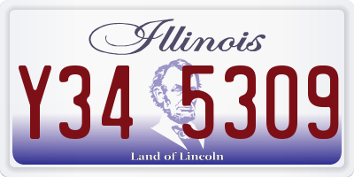 IL license plate Y345309