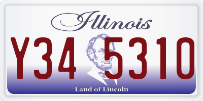 IL license plate Y345310