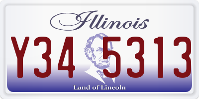 IL license plate Y345313
