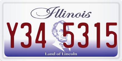 IL license plate Y345315