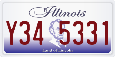 IL license plate Y345331