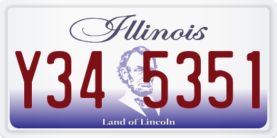 IL license plate Y345351
