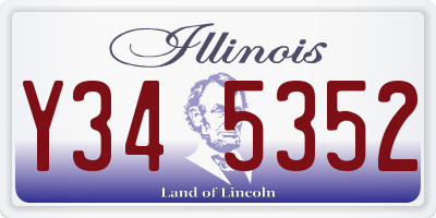 IL license plate Y345352