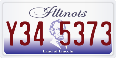 IL license plate Y345373