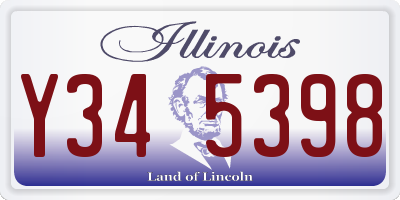 IL license plate Y345398