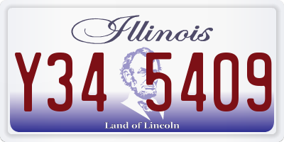 IL license plate Y345409