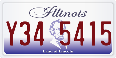 IL license plate Y345415