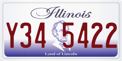 IL license plate Y345422