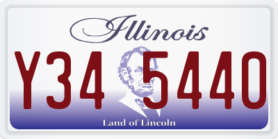 IL license plate Y345440