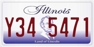 IL license plate Y345471