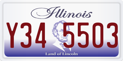 IL license plate Y345503