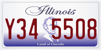 IL license plate Y345508