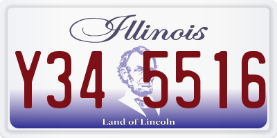 IL license plate Y345516