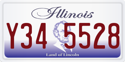 IL license plate Y345528